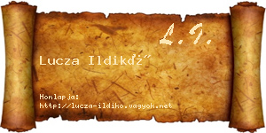 Lucza Ildikó névjegykártya