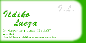 ildiko lucza business card